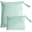 Mushie - Water Resistant Wet Bags, Large & Small Reusable Storage Bag, Set of 2 Roman Green Image 1
