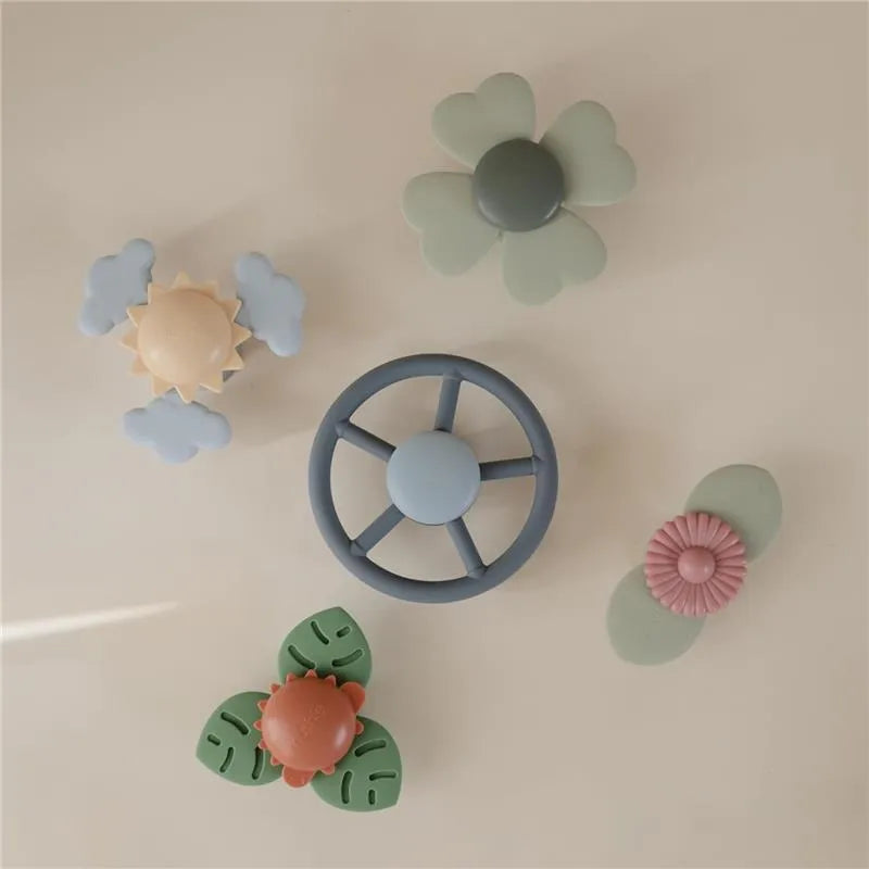 Mushie - Wheelsuction Spinner Toy For Bath & Play Image 4