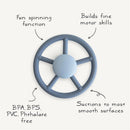 Mushie Wheel Suction Spinner Toy for Bath & Play Image 6