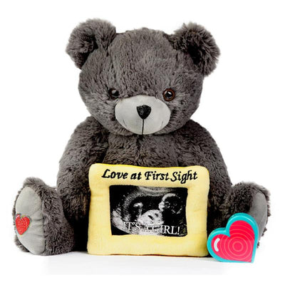 My Baby's Heartbeat - Gray Love Bear Frame Image 1