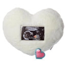 My Baby's Heartbeat - Ultrasound Heart Pillows Ivory Image 1