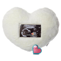 My Baby's Heartbeat - Ultrasound Heart Pillows Ivory Image 1