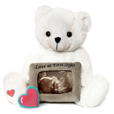 My Baby's Heartbeat White Love Bear Frame Image 1