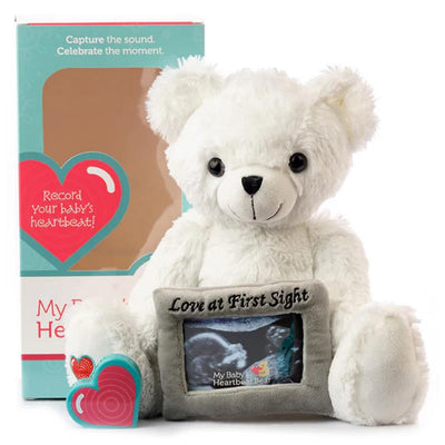 My Baby's Heartbeat White Love Bear Frame Image 2