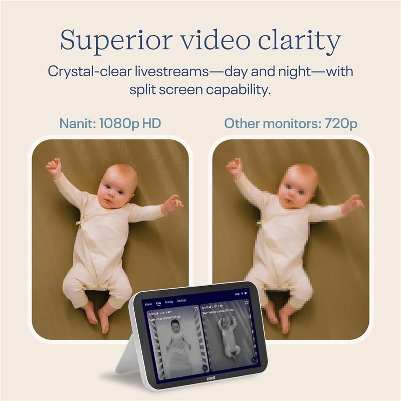 Nanit Display Screen for At-Home Viewing 8” Touchscreen Image 4