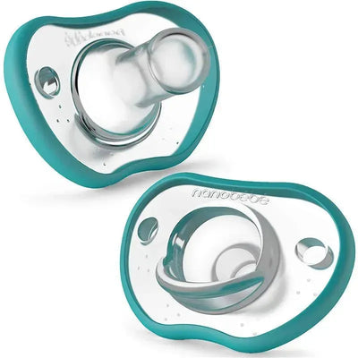 NanoBebe 2-Pack Flexy Pacifiers, Teal Image 1