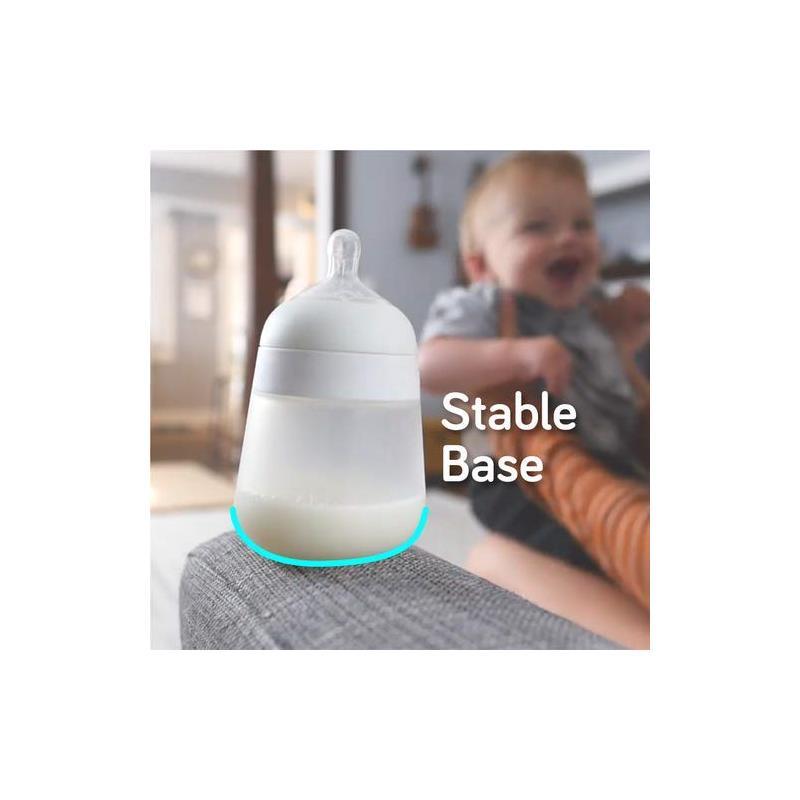 Nanobebe Silicone Baby Bottle 3 Pack- Teal, 9 Oz Image 6