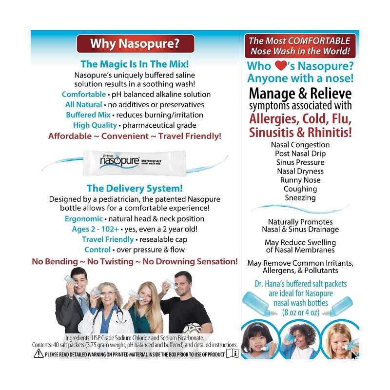 Nasopure Bottle Nasal Wash System Refill Kit 40Ct Image 9