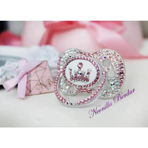 Neonilla Crystal Pacifier With Elite Crown Pink Bling Dummy Image 2