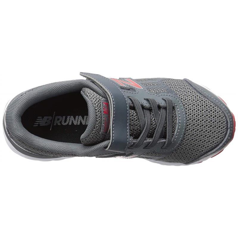 New Balance Kids - 680v5 Running Shoe, Lead/Red Image 4