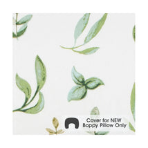 New Boppy Nursing Pillow Organic Cotton Cover- Green Leaves Image 2