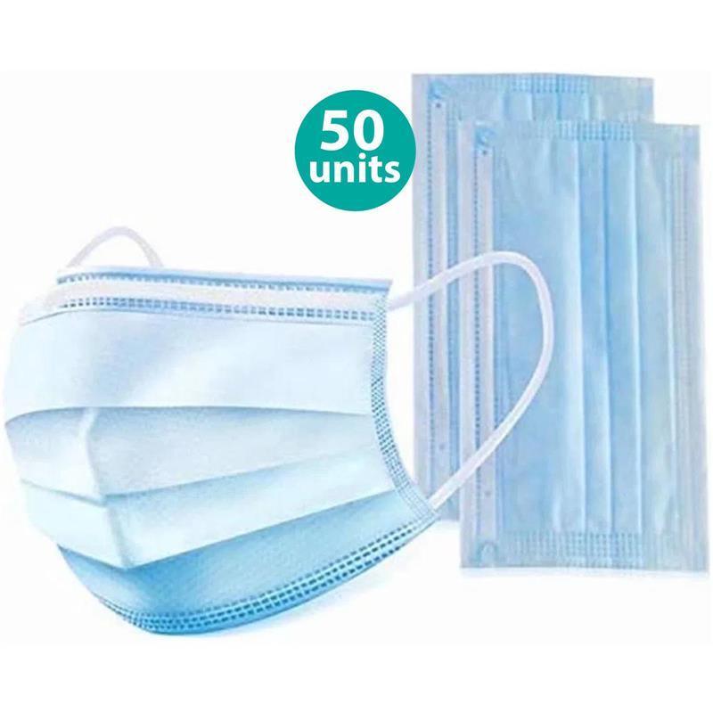 New Disposable Earloop Protective Face Mask | Mouth Mask | Dust Mask (50 Units) Image 1
