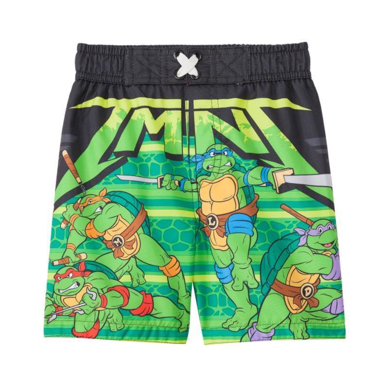 Nickelodeon Boys' Teenage Mutant Ninja Turtles Swim Trunks 24M Image 1