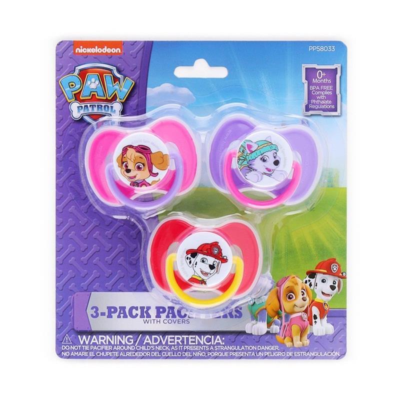 Nickelodeon Paw Patrol 3-Pack Pacifiers Color May Vary Image 1
