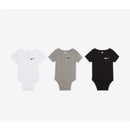 Nike - 3Pk Mini Me Bodysuit Newborn Baby Black/White Image 1