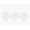 Nike Baby 3Pk Essential Long Sleeve Bodysuit White Image 1