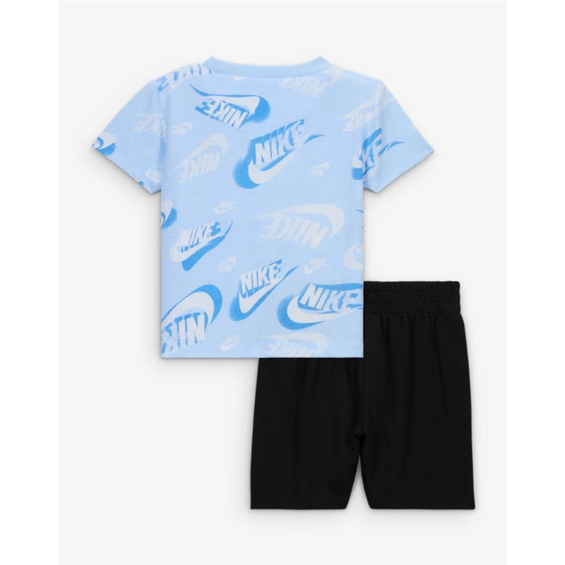 Nike Baby - Boy On The Move Printed Tee And French Terry Shorts Set Image 2