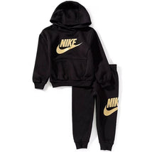 Nike Baby Hoodie and Jogger Pants Set, Black Image 1