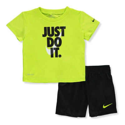 Nike Baby Set Shorts + T-Shirt Olive Image 1