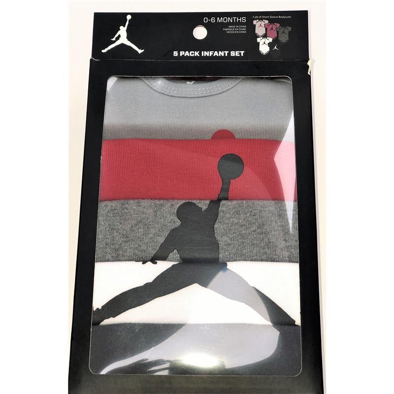 Nike - Jumpman 5 Pk Short Sleeve Bodysuits Boy Image 2