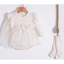 Nipperland - Baby Knitted Special Lace Cream Image 1