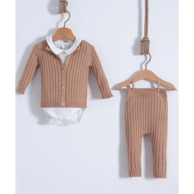 Nipperland - Stone Baby Knitted Outfit Set Image 1