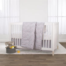 Nojo - 2Pk Little Love Grey & White Chevron Fitted Crib Sheet Set Image 2