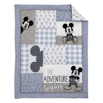 NoJo 3Pk Disney Mickey Mouse Call Me Mickey The Adventure Begins Stars Nursery Crib Bedding Set