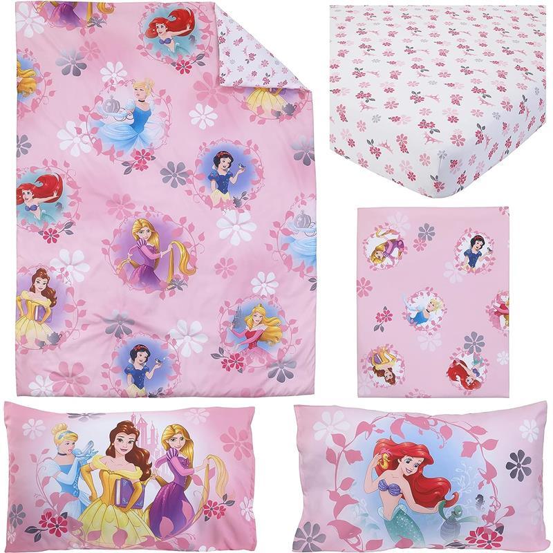 Nojo - 4Pk Disney Pretty Princess Toddler Bed Set Image 7
