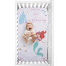 NoJo Disney Ariel Watercolor Wishes 100% Cotton Fitted Crib Sheet