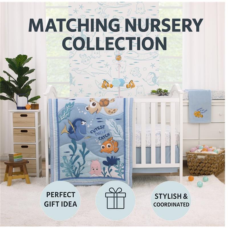 NoJo Disney Finding Nemo Cutest Little Catch Contoured Changing Pad Cover