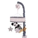 Musical mobile featuring Mickey Mouse surrounded by plush stars, designed to lull babies to sleep.