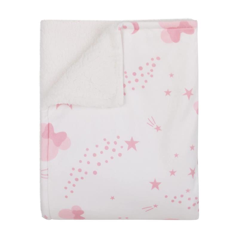 Nojo - Disney Minnie Mouse Twinkle Twinkle Minnie Pink And White Super Soft Baby Blanket Image 2