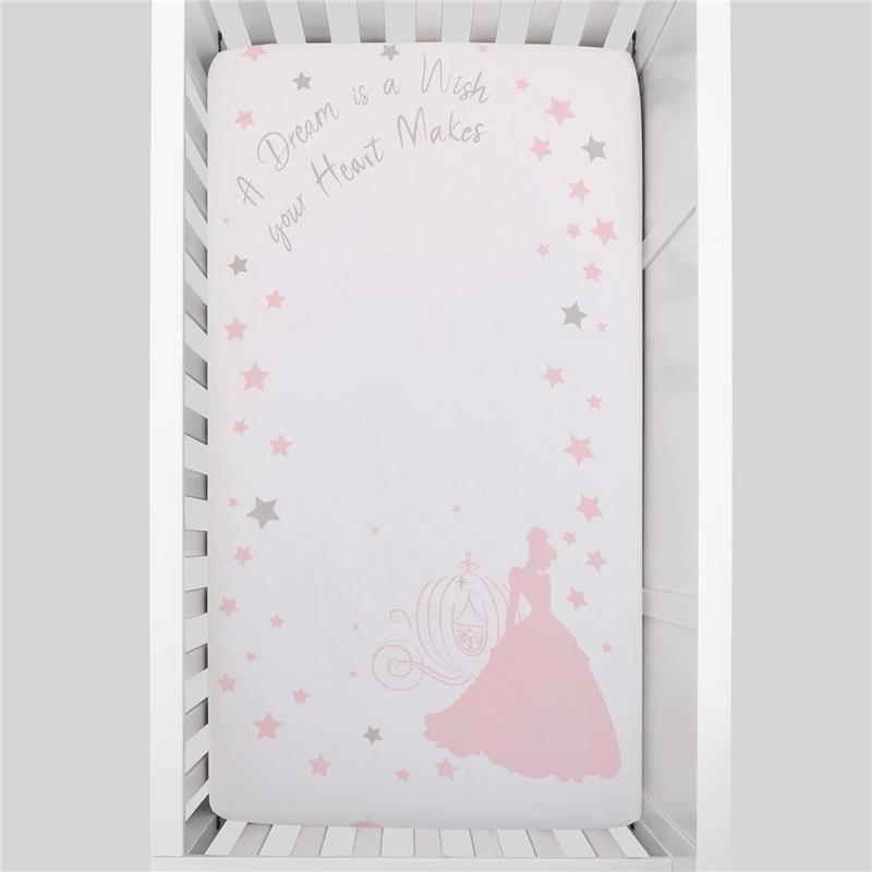 Nojo - Disney Princess Enchanting Dreams Fitted Crib Sheet Image 4