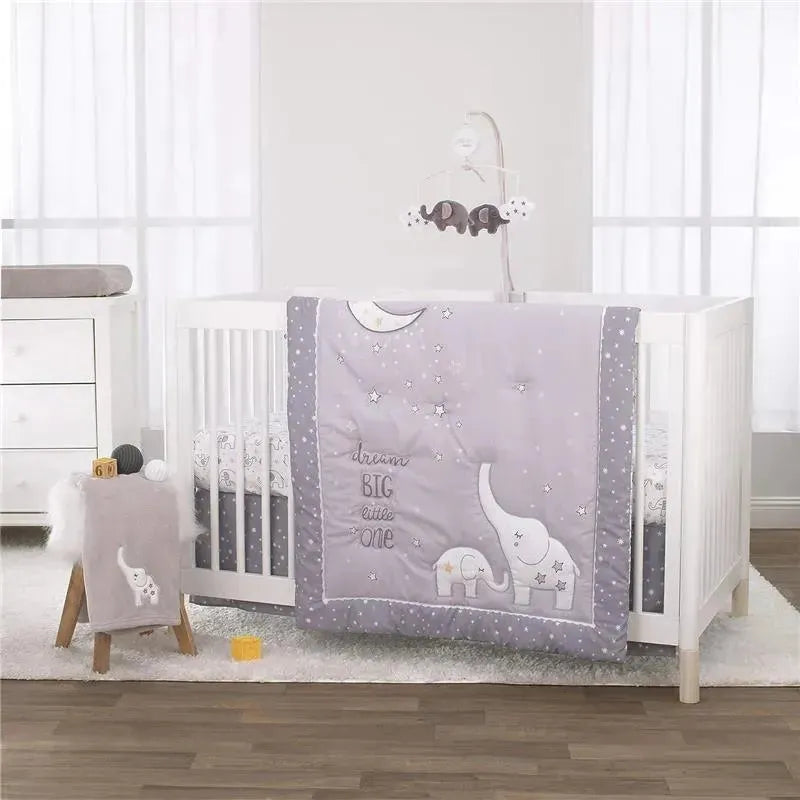 Nojo Dream Big Little Elephant Fitted Crib Sheet