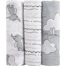 Nojo - Dumbo 3 Pk Printed Muslin Swaddles Image 1