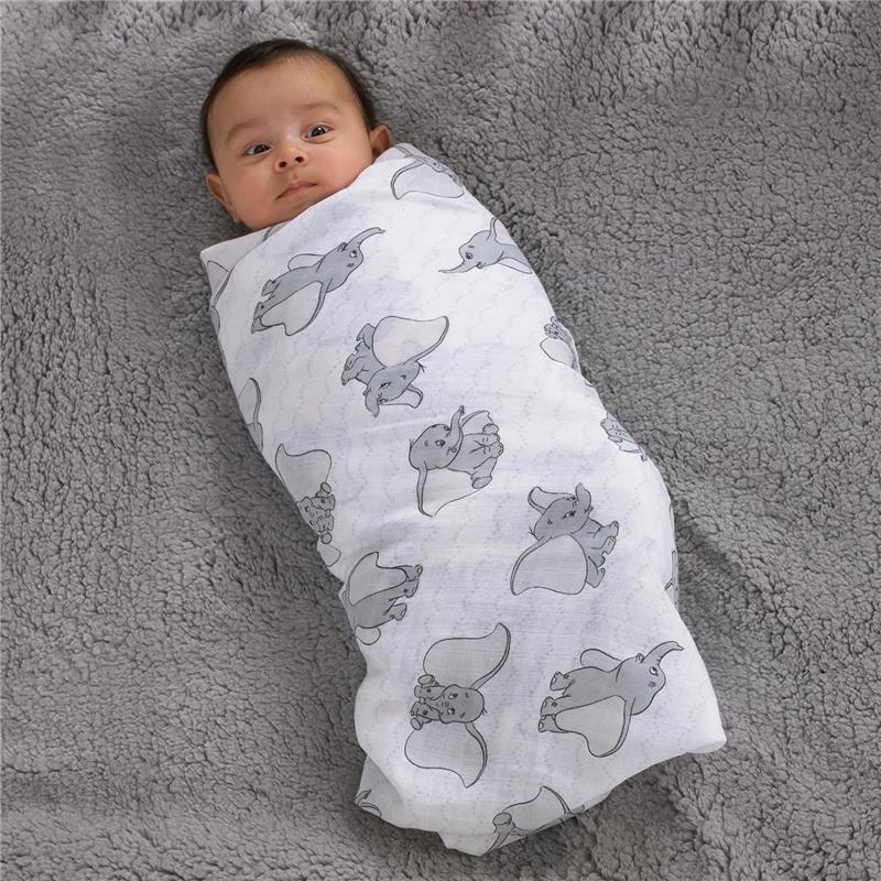 Nojo - Dumbo 3 Pk Printed Muslin Swaddles Image 6