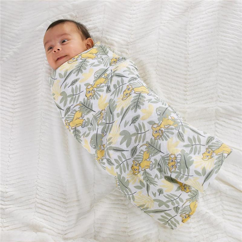 Nojo - Lion King 3 Pk Printed Muslin Swaddles Image 3