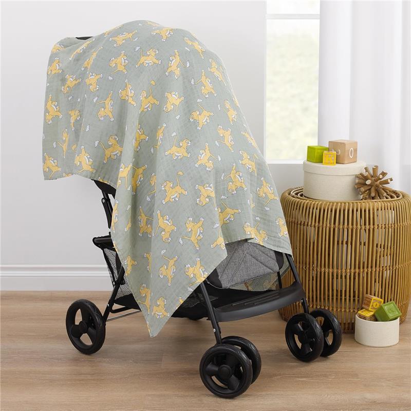 Nojo - Lion King 3 Pk Printed Muslin Swaddles Image 6