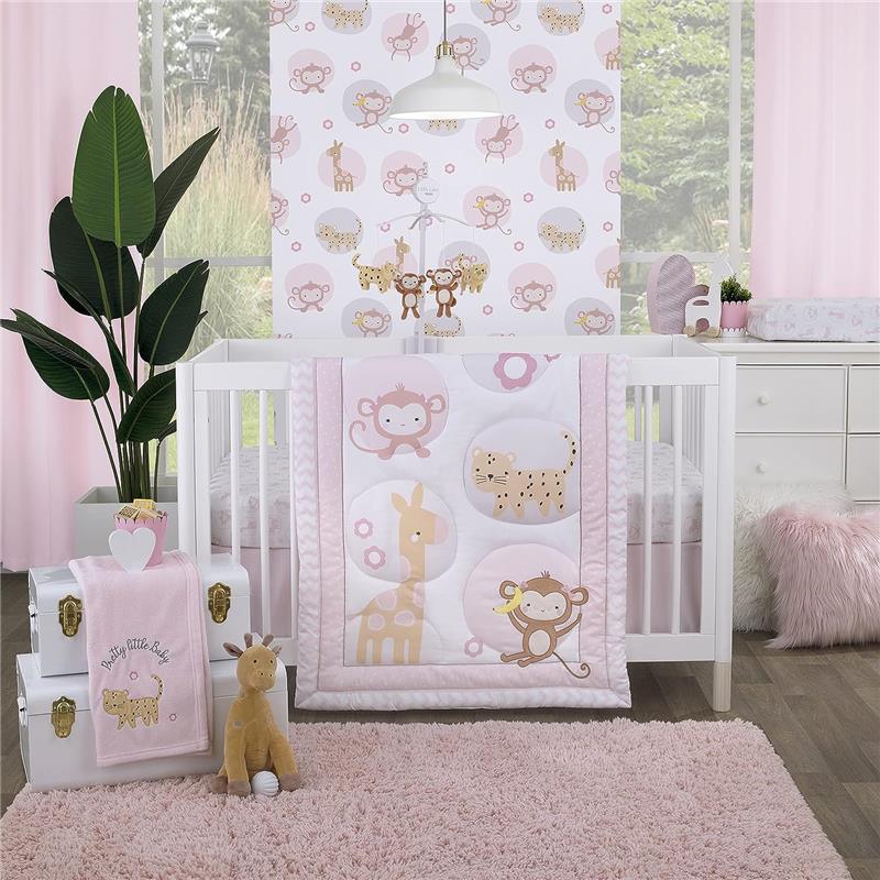 Nojo - Sweet Jungle Friends Fitted Crib Sheet Image 4