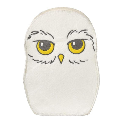 Hedwig felt storage container featuring a white owl design with large yellow eyes and detailed feathers.