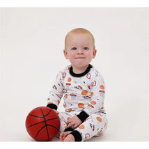 Noomie - Baby Basketball Court Long Sleeve Pajama Set Image 2