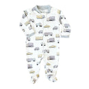 Noomie - Baby Boy Transportation Zipper Footie Image 2