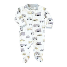 Noomie - Baby Boy Transportation Zipper Footie Image 2