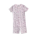Noomie - Baby Girl Bows Short Sleeve Pajama Set Image 1