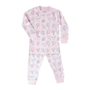 Noomie - Baby Girl Cotton Candy Long Sleeve Pajama Set Image 2