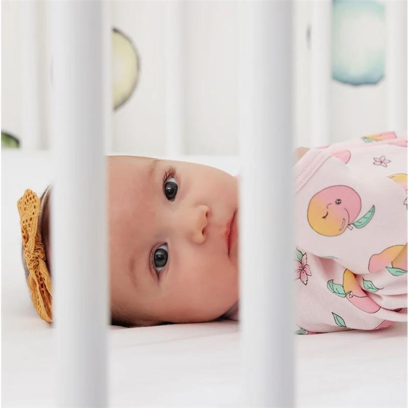 Noomie - Baby Girl Zipper Footie Peaches Image 2