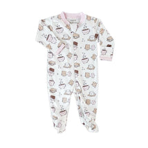 Noomie - Baby Girl Zipper Footie Smores Pink Image 1