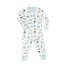 Noomie - Baby Smores Blue Long Sleeve Pajama Set Image 2