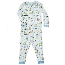 Noomie - Two Pieces PJs, Blue Dogs Image 1